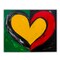Juneteenth "Celebration Heart" DIY Canvas Art Kit, Adult Beginner, Acrylic Paint Size 11x14 inch